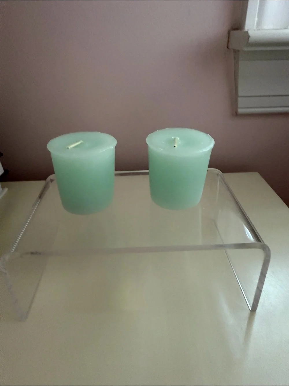 NEW Votive Candles Set of 12 Pastel Colors Unscented Boxed Pillar 2” Tall